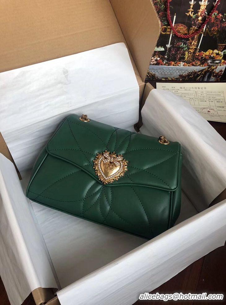 Discount Promotional Dolce & Gabbana Origianl Leather Bag 4919 green