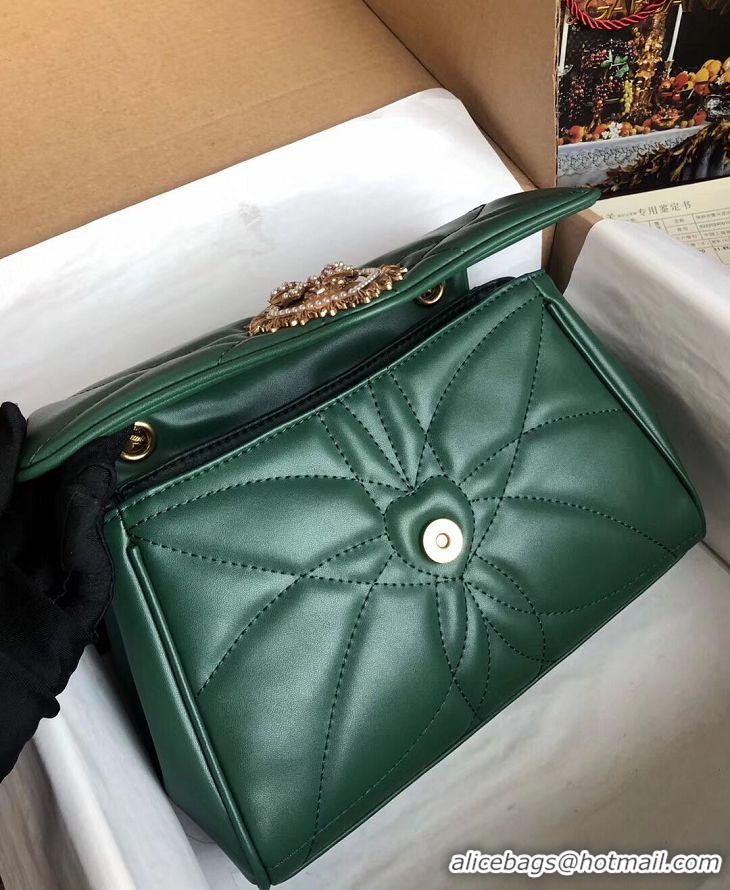 Discount Promotional Dolce & Gabbana Origianl Leather Bag 4919 green