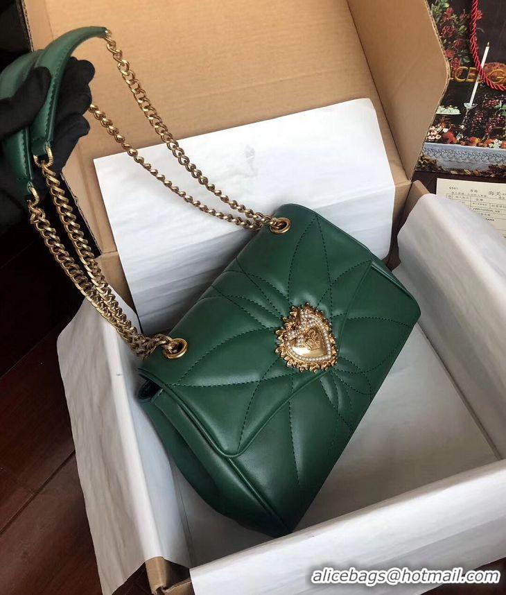 Discount Promotional Dolce & Gabbana Origianl Leather Bag 4919 green