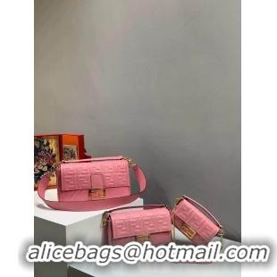 Low Cost FENDI BAGUETTE large Shoulder Bag 8BR771A Pink