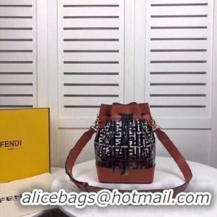 New Design Fendi MON TRESOR leather bag 8BT298A black