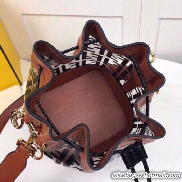 New Design Fendi MON TRESOR leather bag 8BT298A black