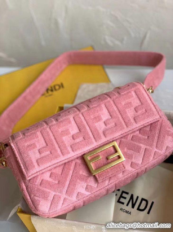 Top Quality Classic FENDI BAGUETTE Shoulder Bag 8BR771A pink