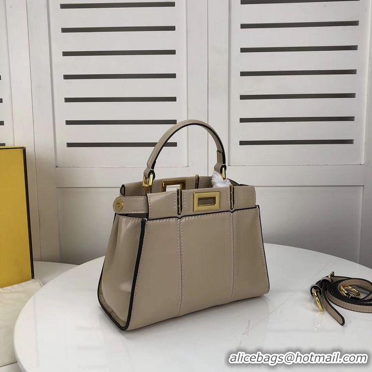 Buy Specials FENDI PEEKABOO ICONIC MINI cream leather bag 8BN244