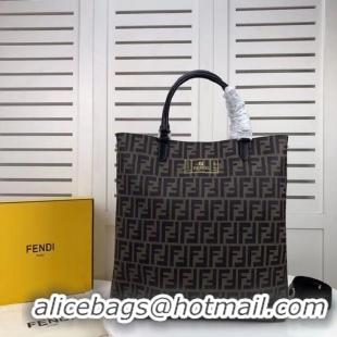 Free Shipping Discount FENDI Shopper fabric F5052 black