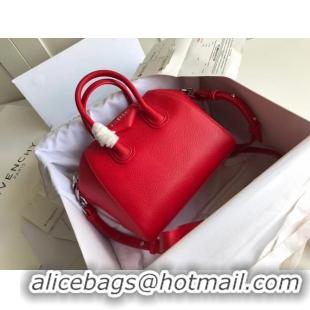 Luxury Imitation Givenchy Grained Calfskin Antigona Bag BB0511 red