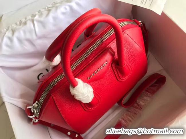 Luxury Imitation Givenchy Grained Calfskin Antigona Bag BB0511 red