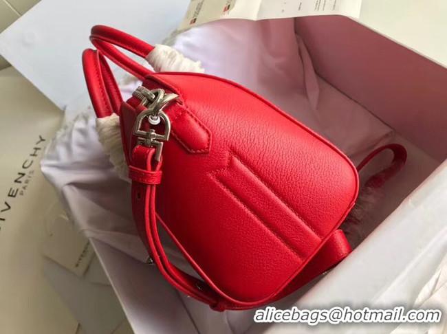 Luxury Imitation Givenchy Grained Calfskin Antigona Bag BB0511 red