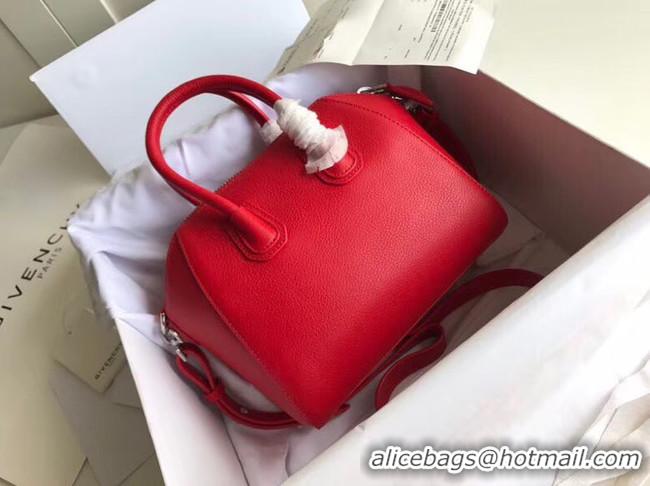 Luxury Imitation Givenchy Grained Calfskin Antigona Bag BB0511 red