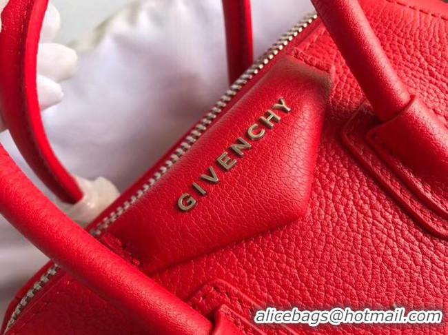 Luxury Imitation Givenchy Grained Calfskin Antigona Bag BB0511 red