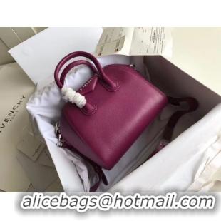 Discount Fashion Givenchy Grained Calfskin Small Antigona Bag BB0511 purple