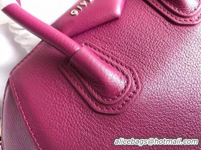 Discount Fashion Givenchy Grained Calfskin Small Antigona Bag BB0511 purple