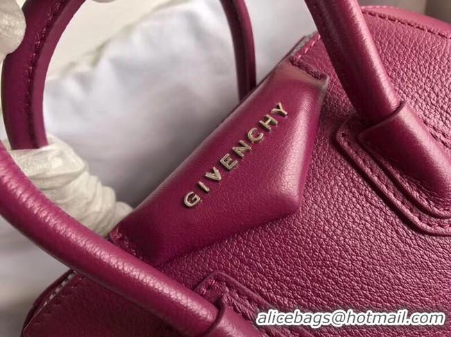 Discount Fashion Givenchy Grained Calfskin Small Antigona Bag BB0511 purple