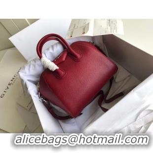 Latest Style Givenchy Grained Calfskin Small Antigona Bag BB0511 Burgundy