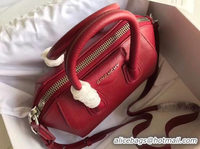 Latest Style Givenchy Grained Calfskin Small Antigona Bag BB0511 Burgundy