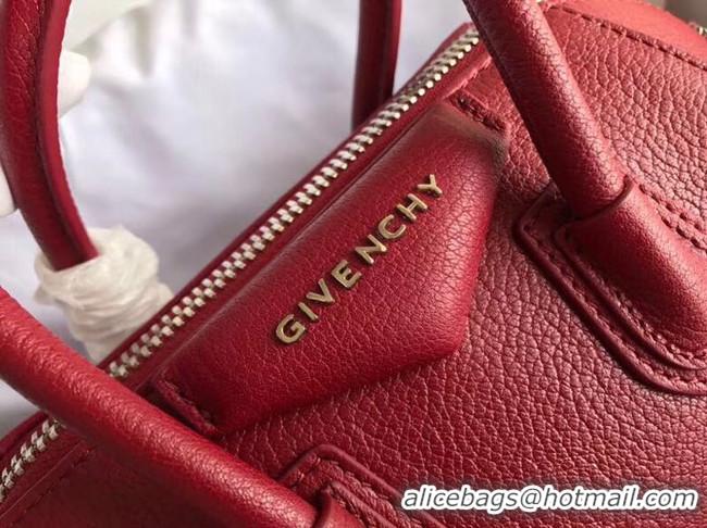 Latest Style Givenchy Grained Calfskin Small Antigona Bag BB0511 Burgundy