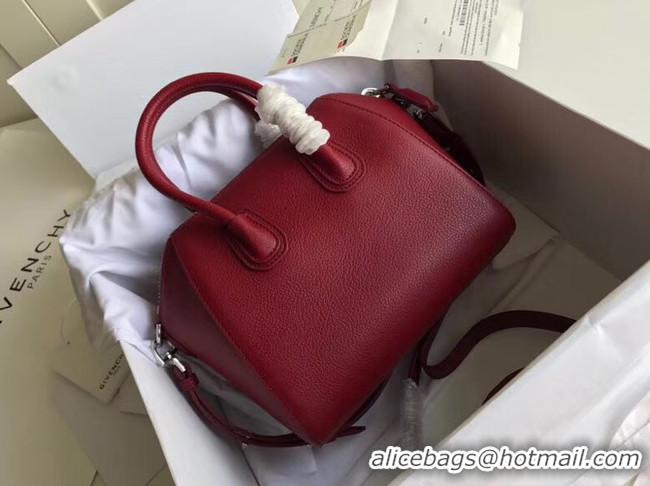 Latest Style Givenchy Grained Calfskin Small Antigona Bag BB0511 Burgundy