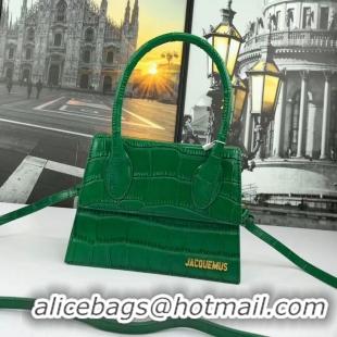 Low Price Jacquemus Original Leather Mini Top Handle Bag J8088 Green