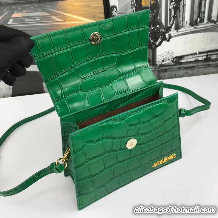 Low Price Jacquemus Original Leather Mini Top Handle Bag J8088 Green