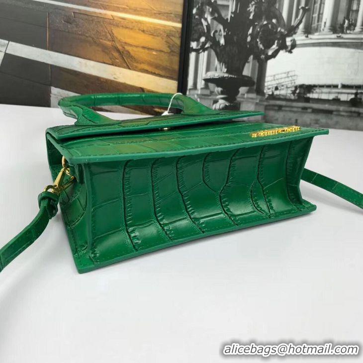 Low Price Jacquemus Original Leather Mini Top Handle Bag J8088 Green