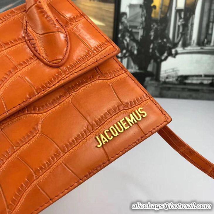 Traditional Specials Jacquemus Original Leather Mini Top Handle Bag J8088 Orange