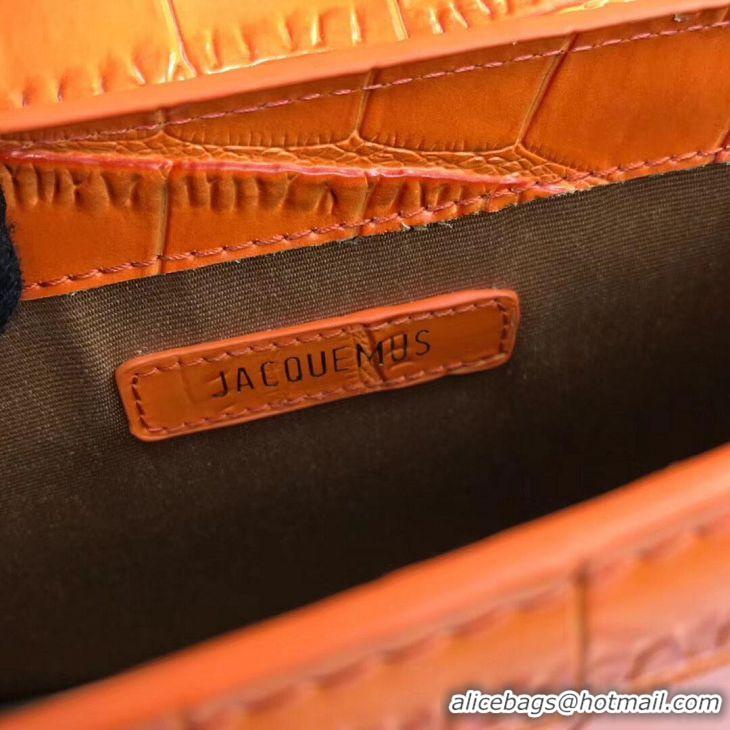 Traditional Specials Jacquemus Original Leather Mini Top Handle Bag J8088 Orange