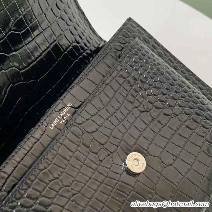 Trendy Design SAINT LAURENT leather shoulder bag Y550228 black