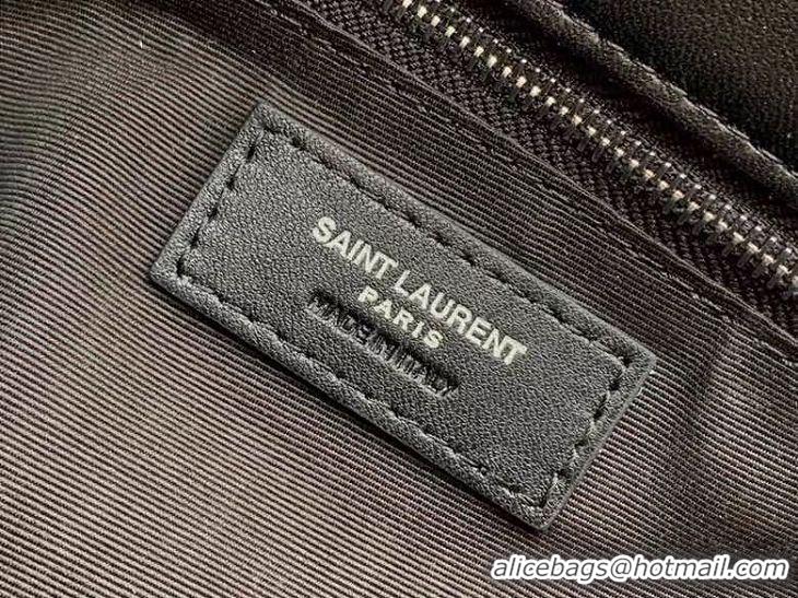 Grade Quality SAINT LAURENT Original Leather Shoulder Bag 577475 Black&Silver-toned hardware