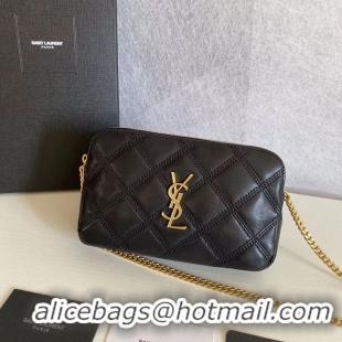 Classic Imitation SAINT LAURENT Original Leather Shoulder Bag Y565041 black