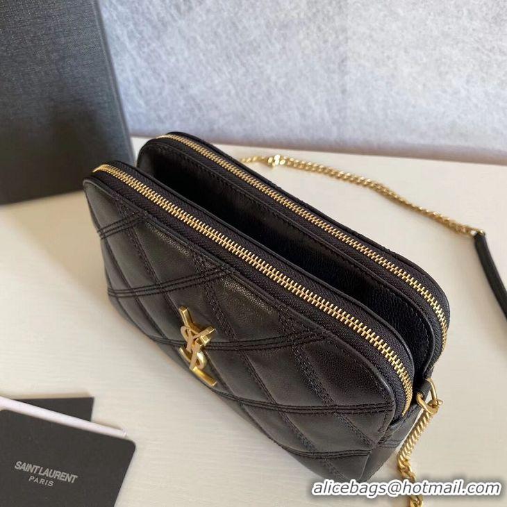 Classic Imitation SAINT LAURENT Original Leather Shoulder Bag Y565041 black