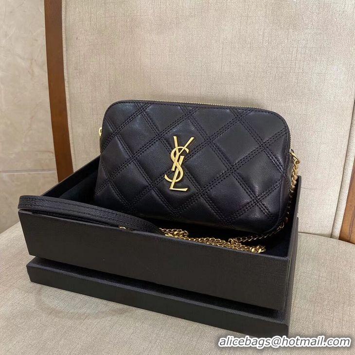 Classic Imitation SAINT LAURENT Original Leather Shoulder Bag Y565041 black