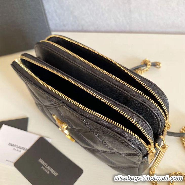 Classic Imitation SAINT LAURENT Original Leather Shoulder Bag Y565041 black