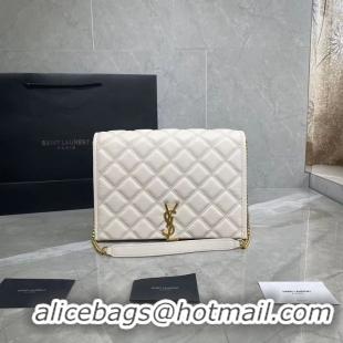 Good Looking SAINT LAURENT leather shoulder bag Y579607 white