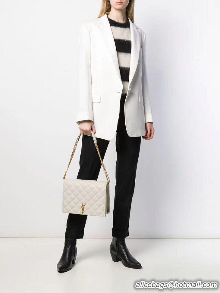 Good Looking SAINT LAURENT leather shoulder bag Y579607 white