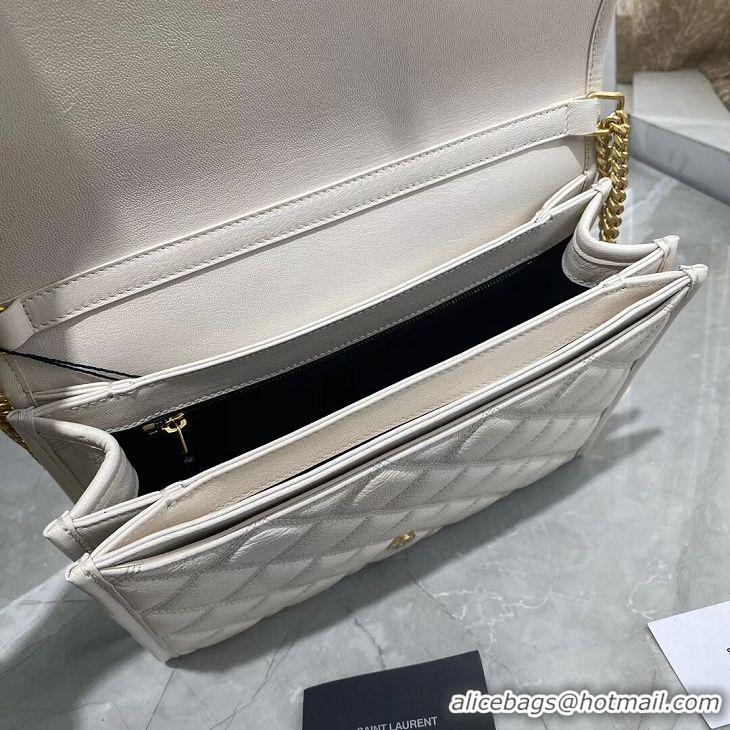 Good Looking SAINT LAURENT leather shoulder bag Y579607 white