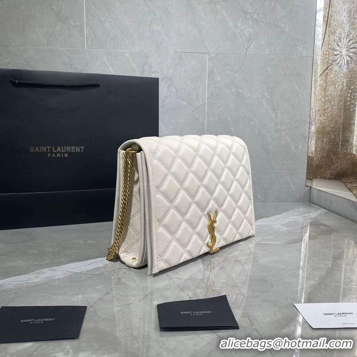 Good Looking SAINT LAURENT leather shoulder bag Y579607 white