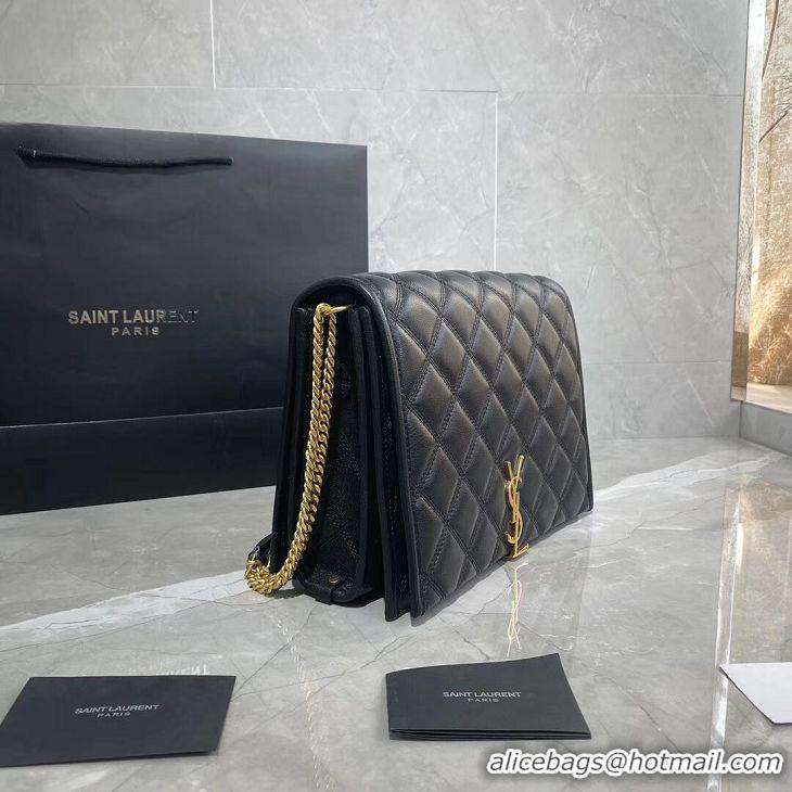 Top Quality SAINT LAURENT leather shoulder bag Y579607 black