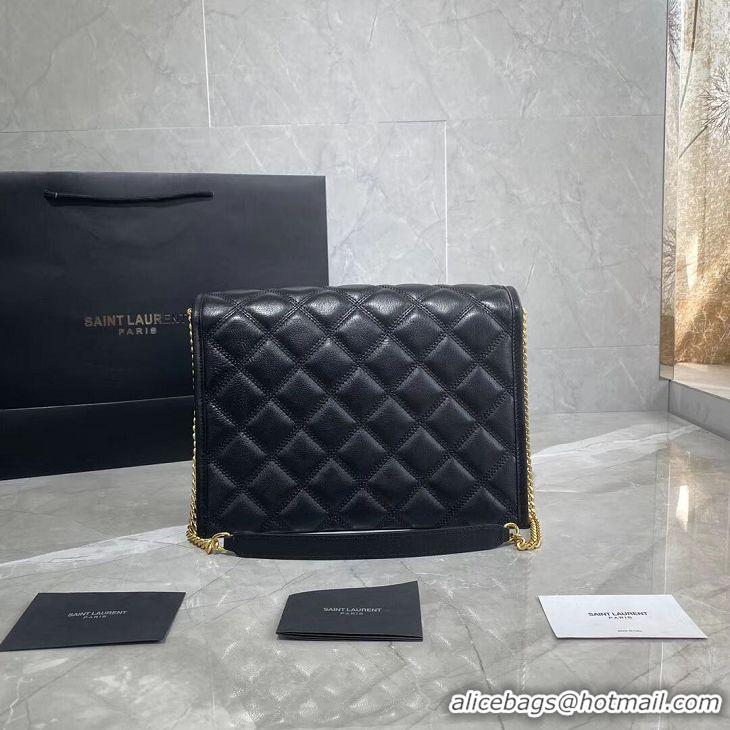 Top Quality SAINT LAURENT leather shoulder bag Y579607 black