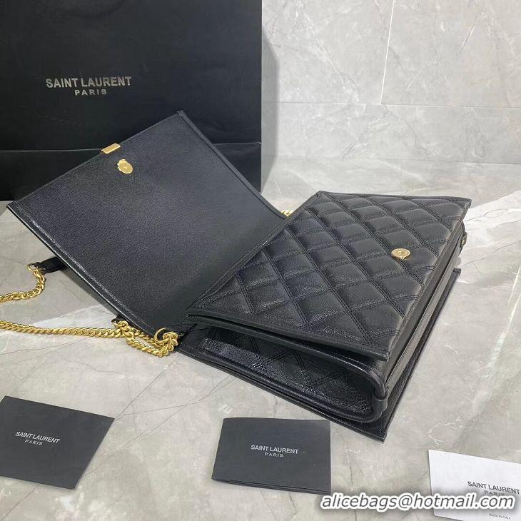 Top Quality SAINT LAURENT leather shoulder bag Y579607 black