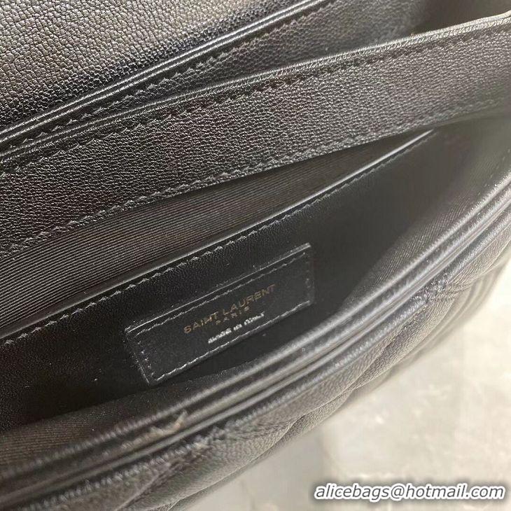 Top Quality SAINT LAURENT leather shoulder bag Y579607 black