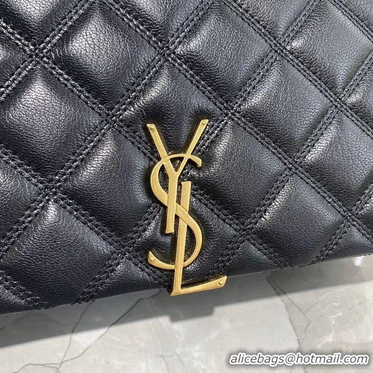 Top Quality SAINT LAURENT leather shoulder bag Y579607 black