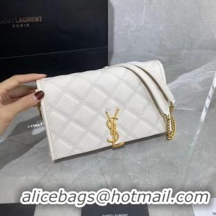 Grade Quality SAINT LAURENT leather shoulder bag Y585031 white