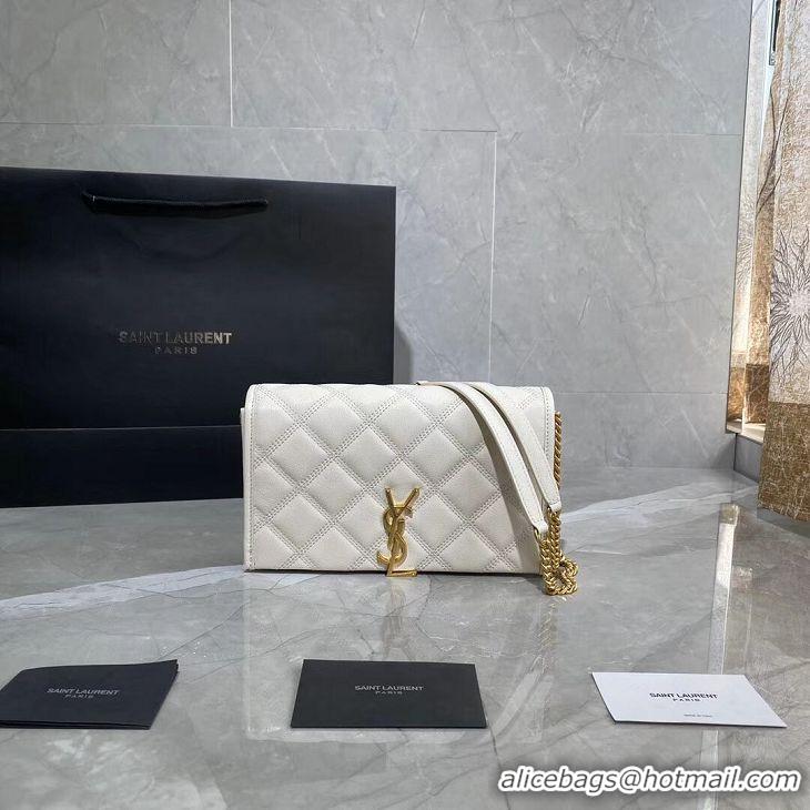 Grade Quality SAINT LAURENT leather shoulder bag Y585031 white