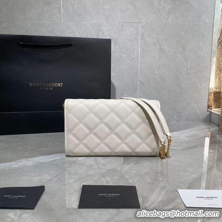 Grade Quality SAINT LAURENT leather shoulder bag Y585031 white