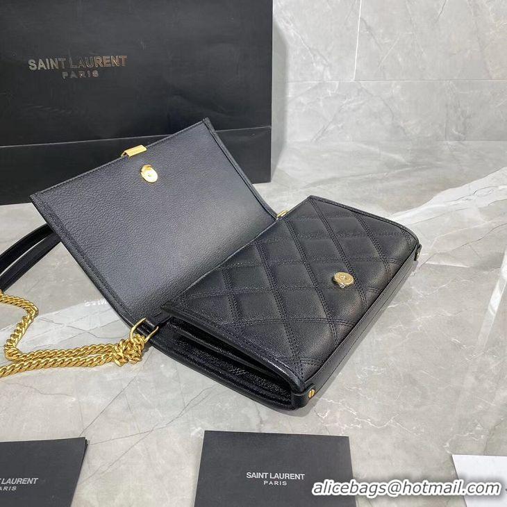 InexpensiveSAINT LAURENT leather shoulder bag Y585031 black