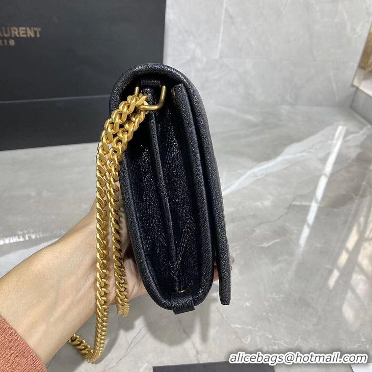 InexpensiveSAINT LAURENT leather shoulder bag Y585031 black