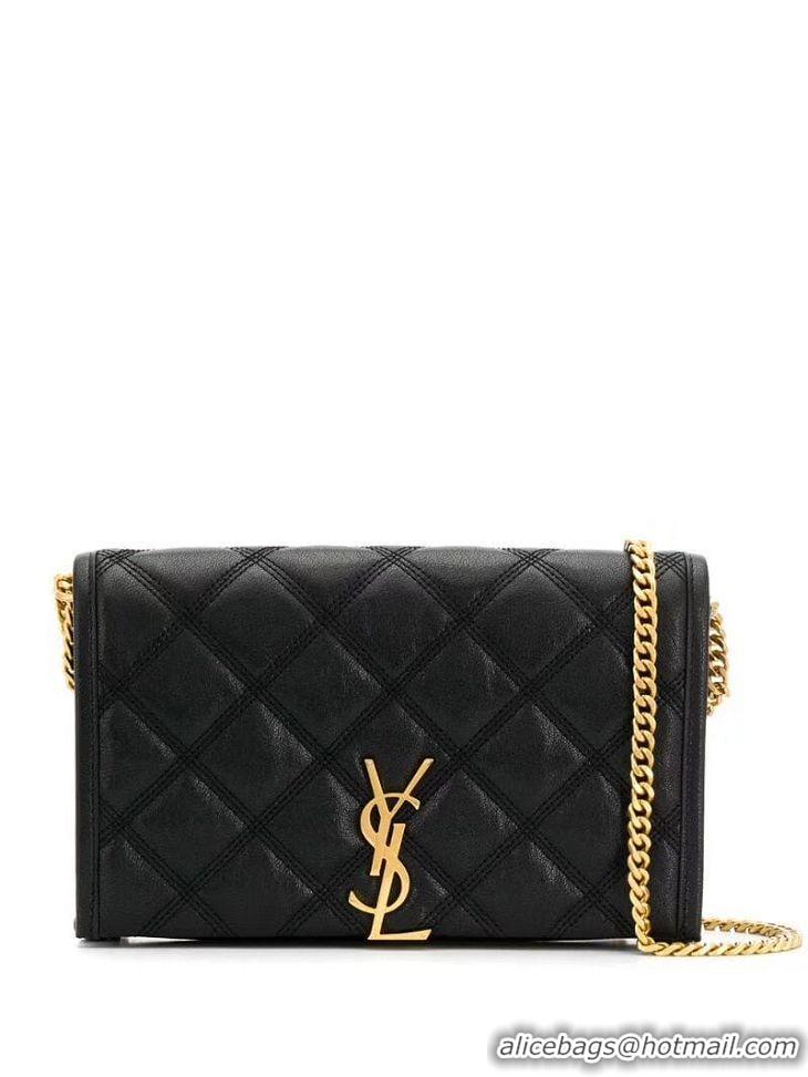 InexpensiveSAINT LAURENT leather shoulder bag Y585031 black