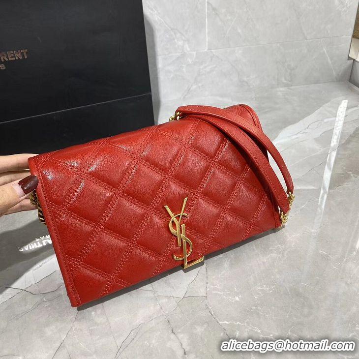 Perfect Promotional SAINT LAURENT leather shoulder bag Y585031 Red