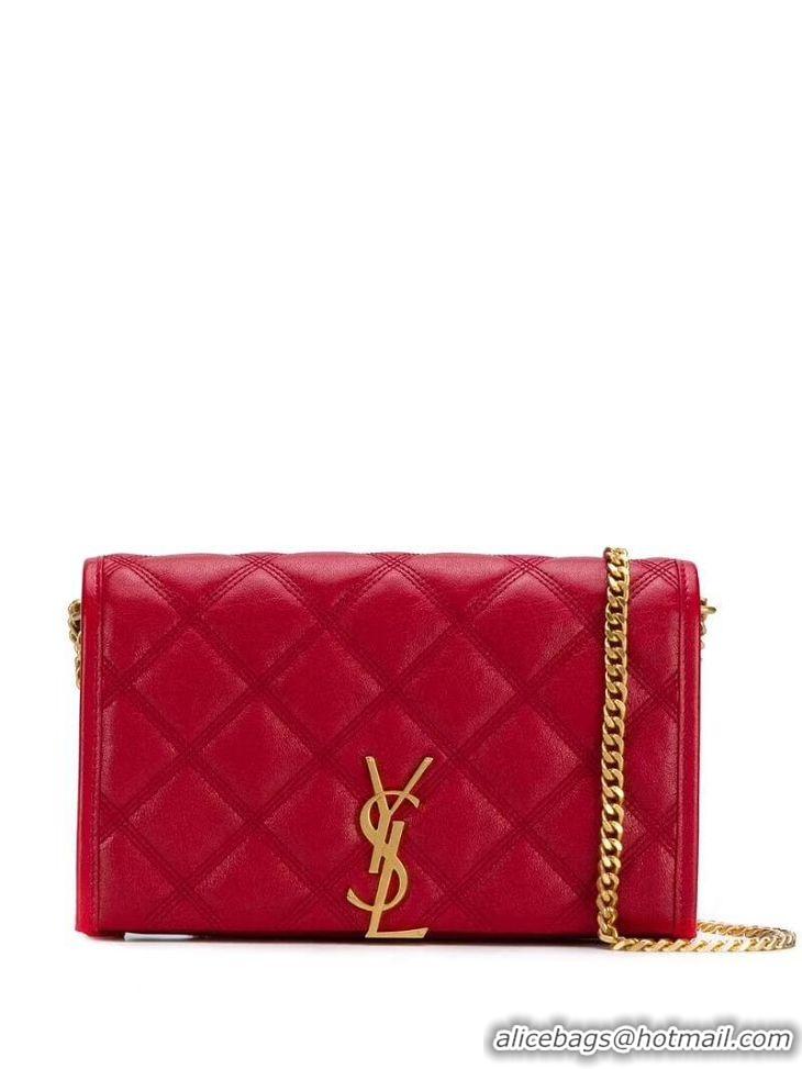 Perfect Promotional SAINT LAURENT leather shoulder bag Y585031 Red