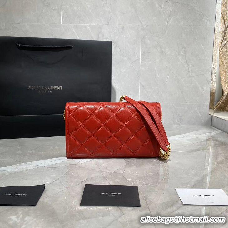 Perfect Promotional SAINT LAURENT leather shoulder bag Y585031 Red